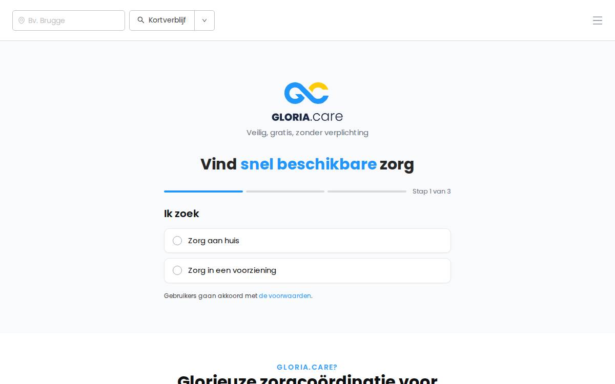 Gloria website preview