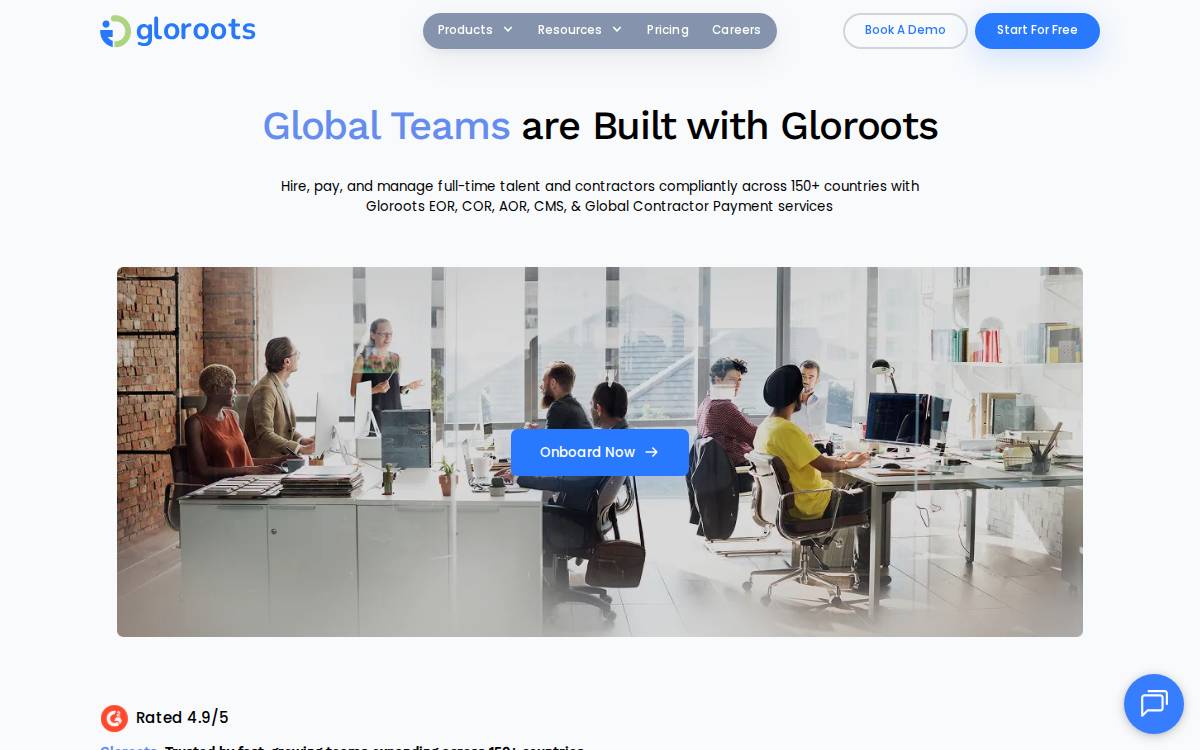 Gloroots website preview