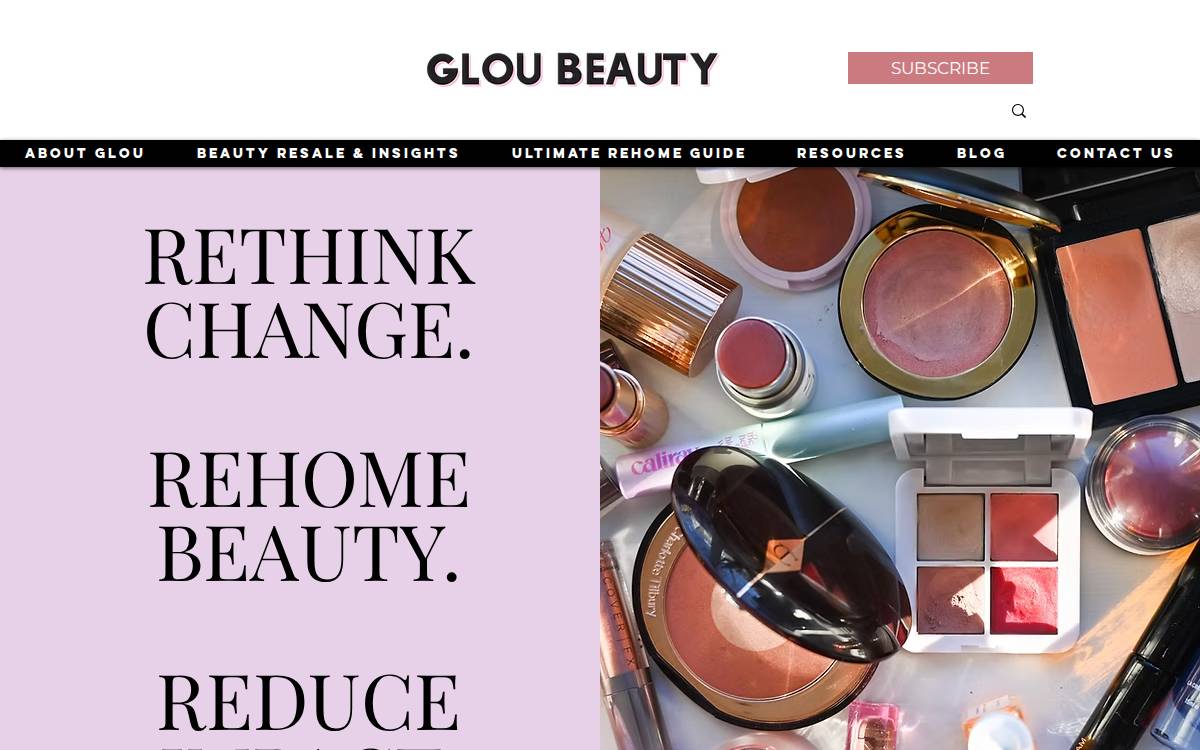 Glou website preview
