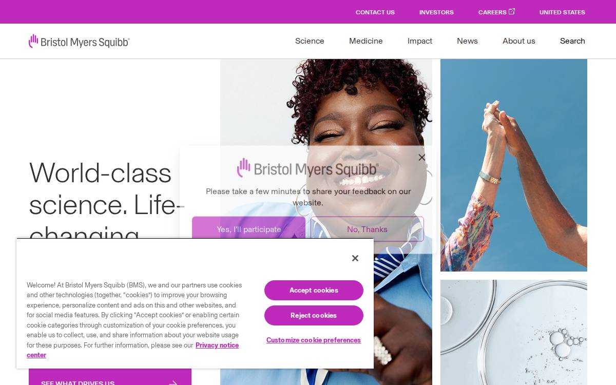 Gloucester Pharmaceuticals website preview
