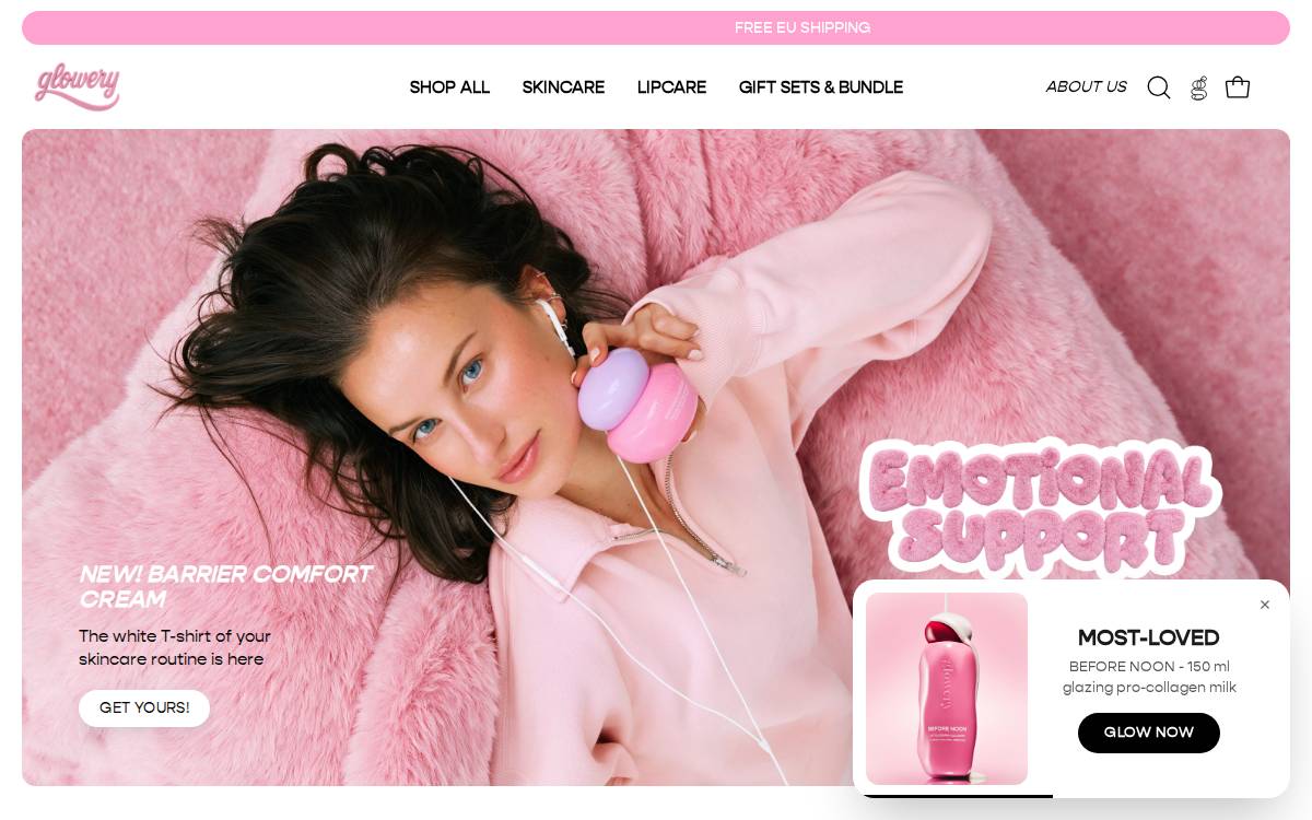 Glowery website preview