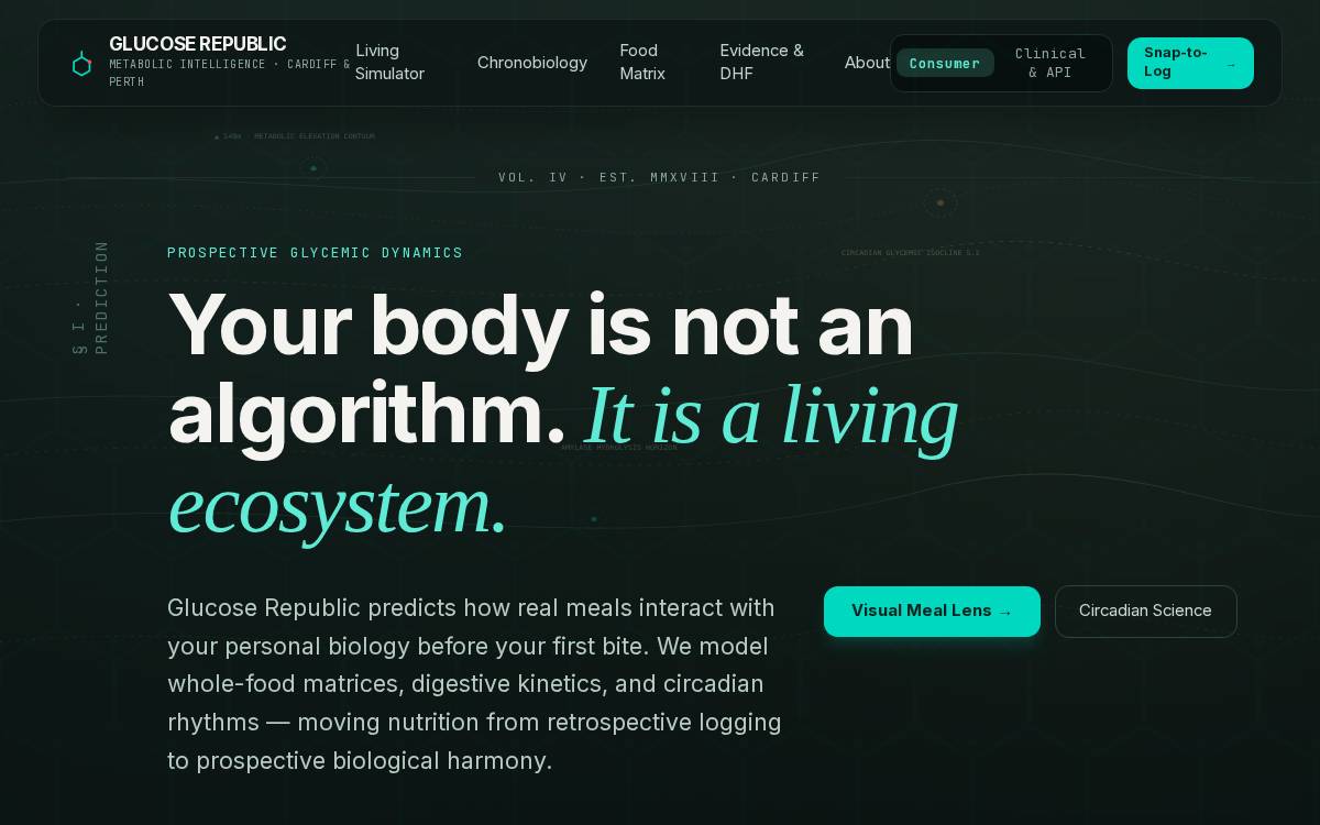 Glucose Republic website preview
