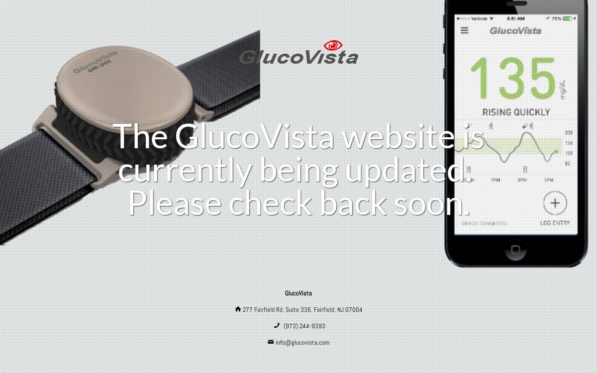 GlucoVista website preview