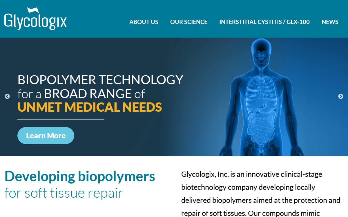 Glycologix website preview