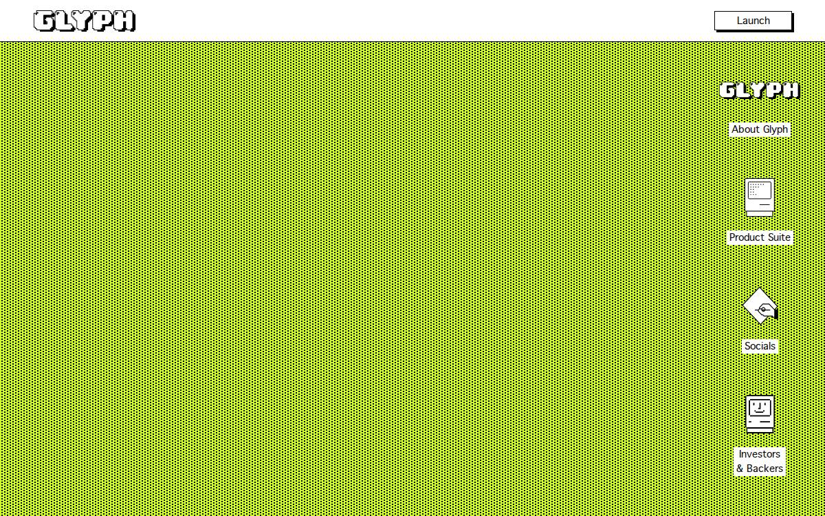 Glyph website preview
