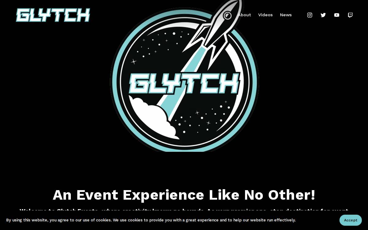 Glytch website preview