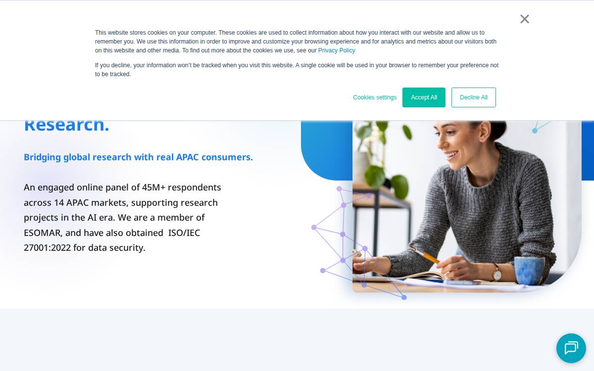 Gmo Research website preview