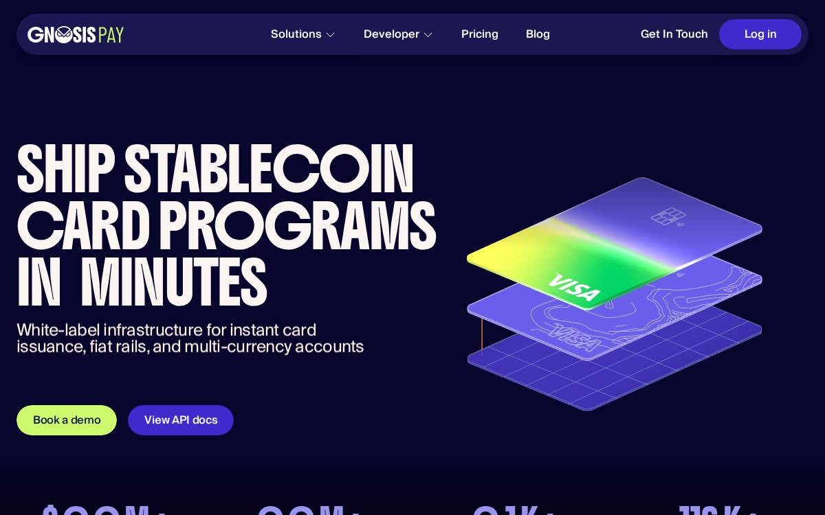 Gnosis Pay website preview