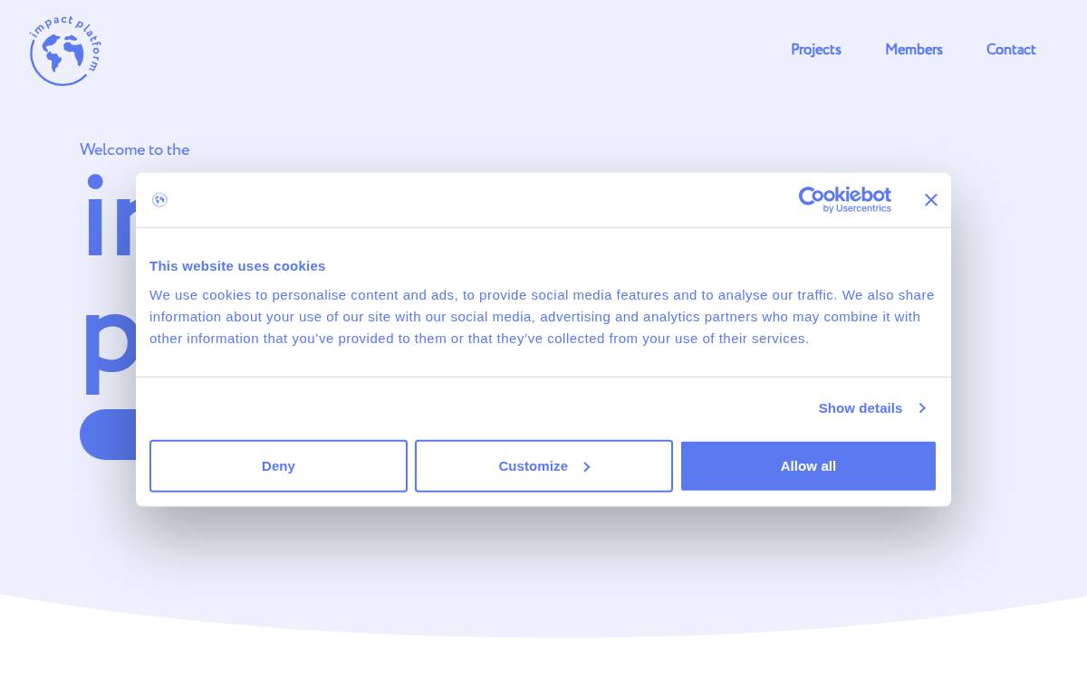Go Impact website preview