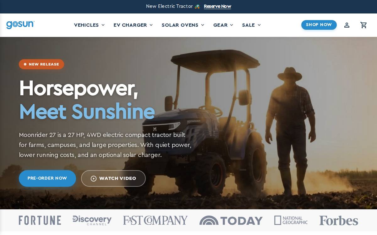 Go Sun website preview