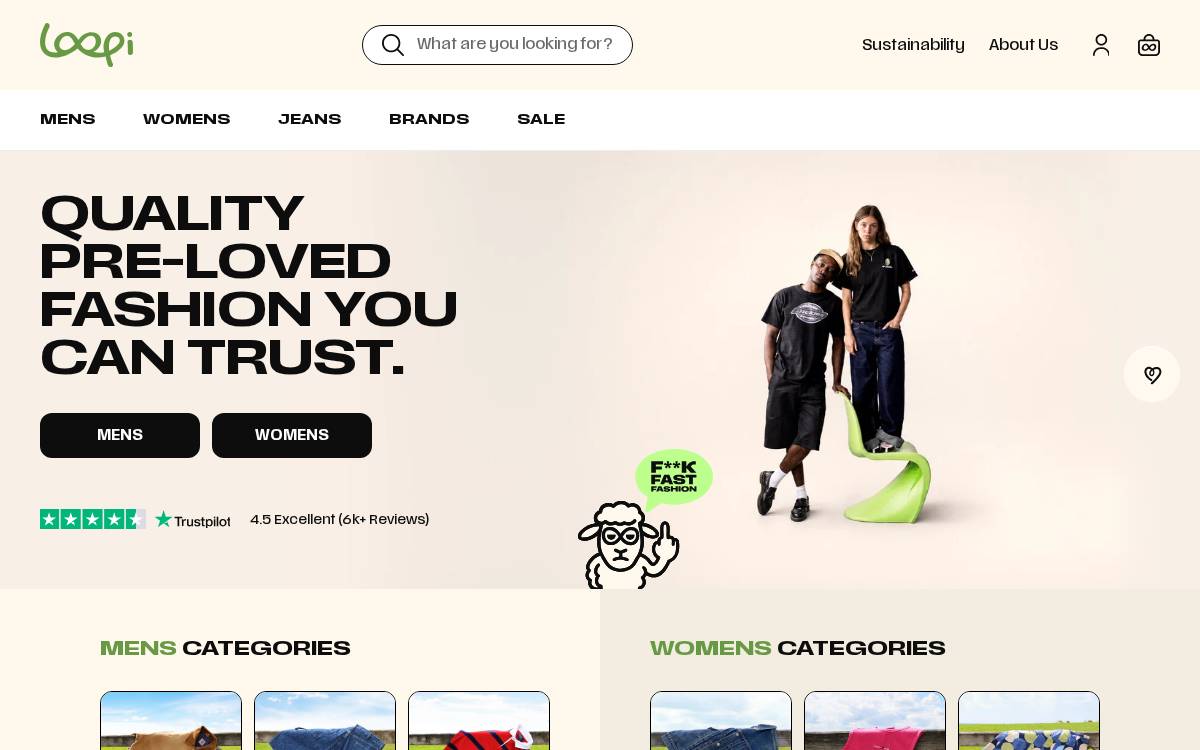 Go Thrift website preview