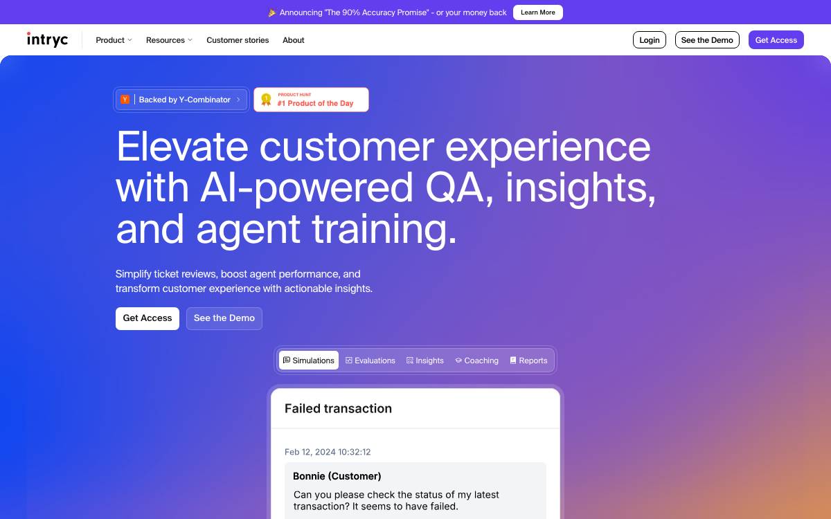 Intryc website preview