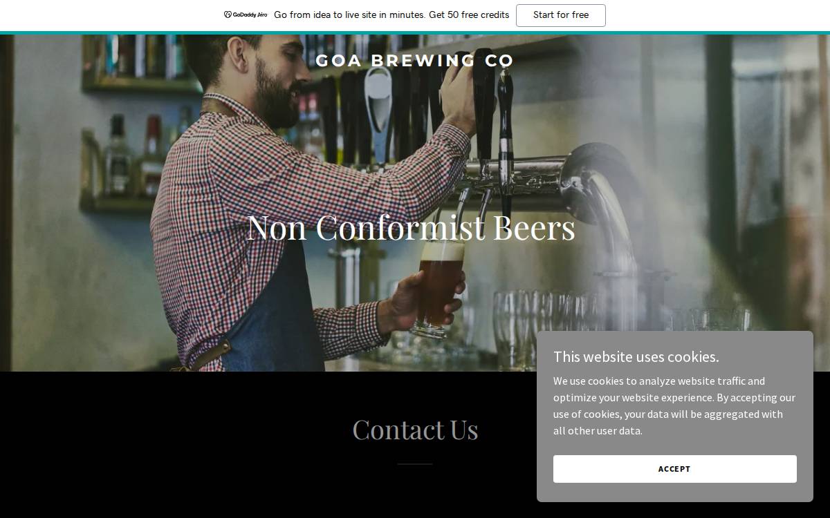 Goabrewing website preview
