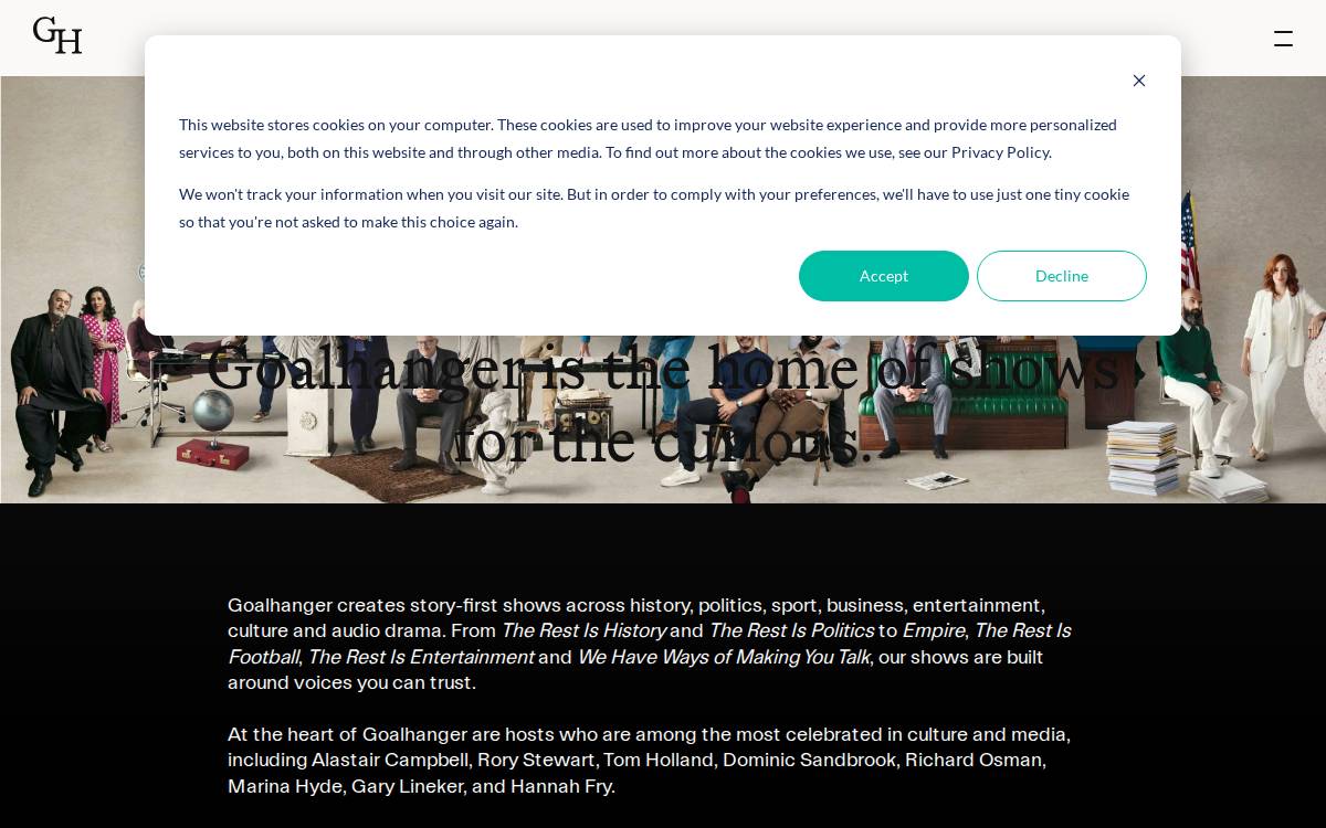 Goalhanger website preview