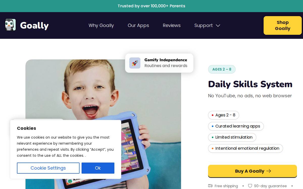 Goally website preview