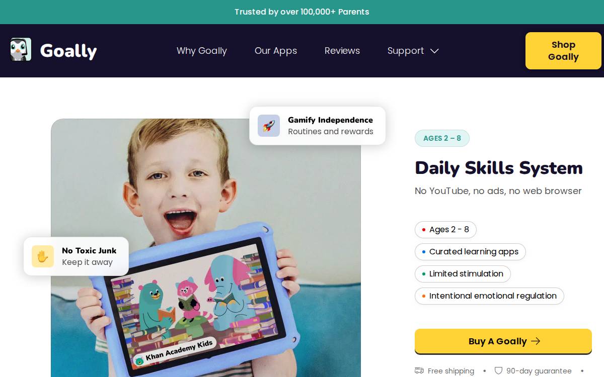 Goally website preview