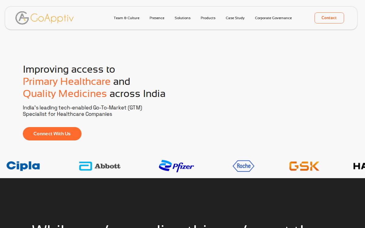 GoApptiv website preview