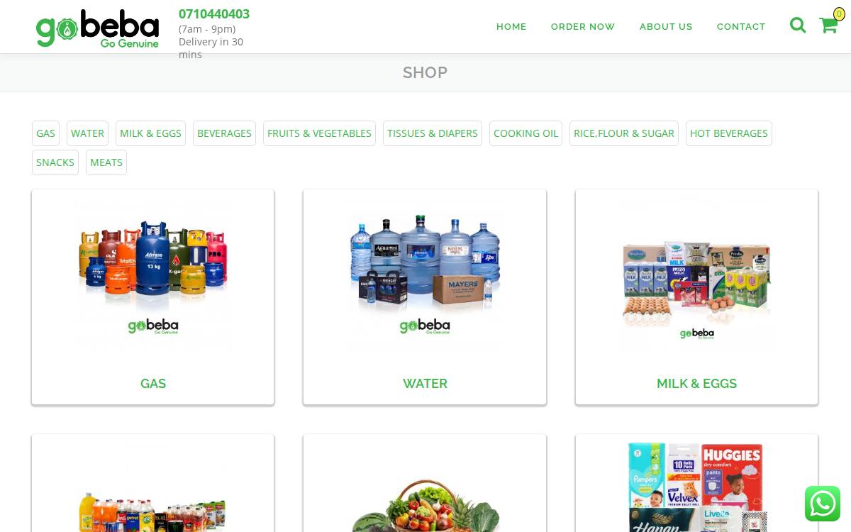 GoBEBA website preview