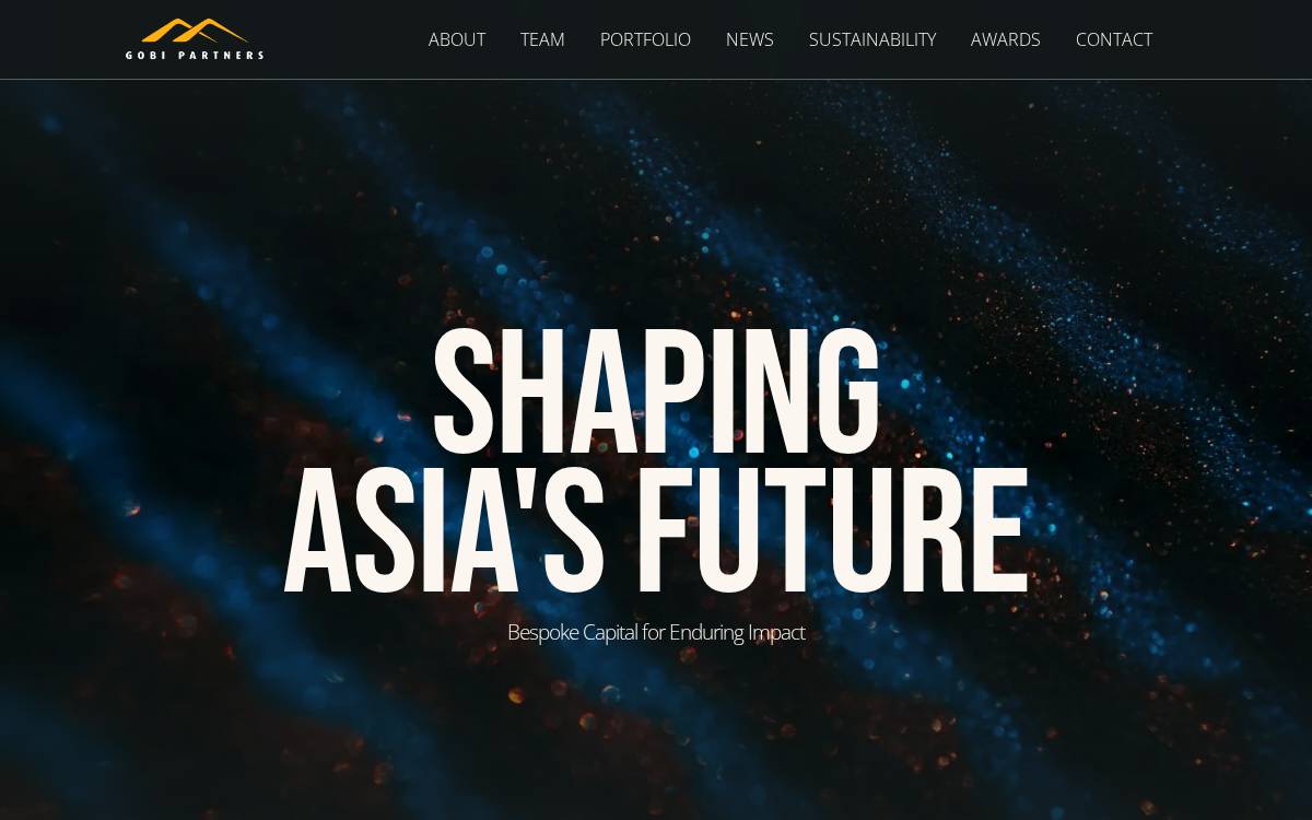 Gobi Partners website preview