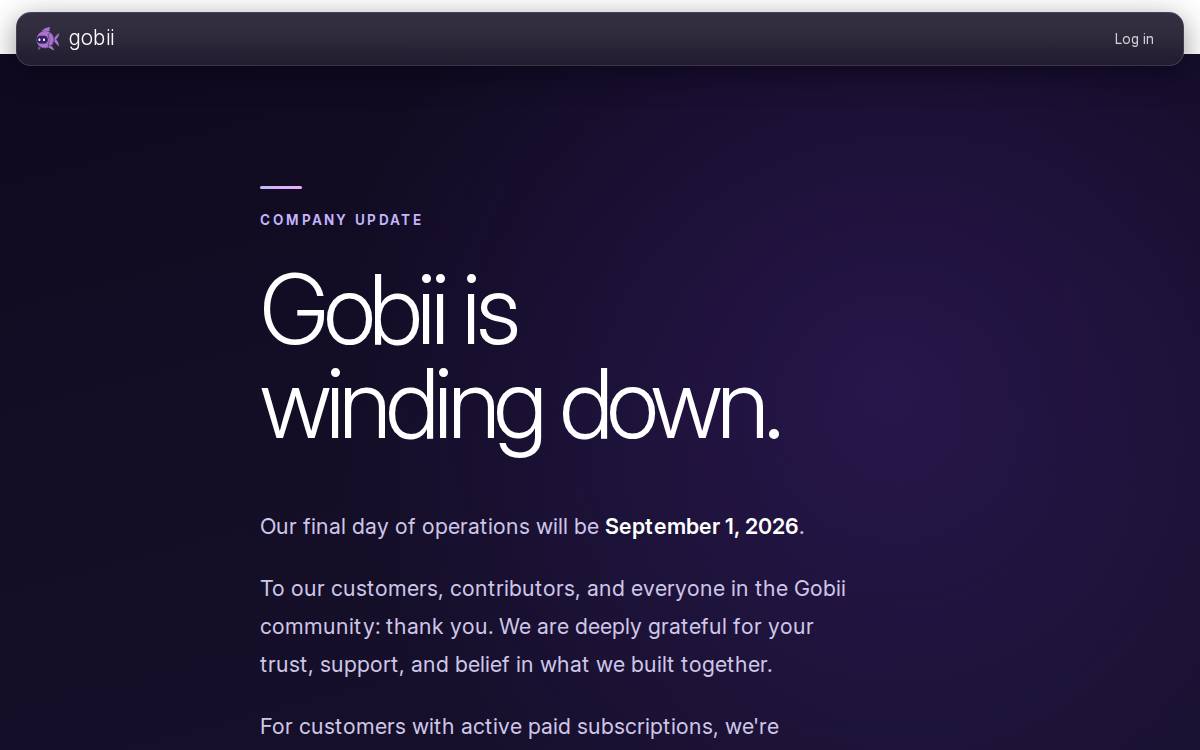 Gobii website preview
