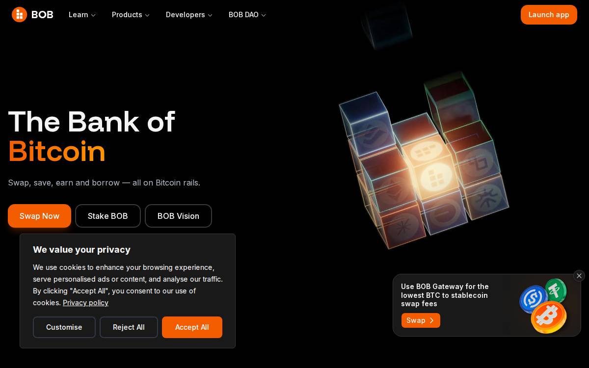 Gobob website preview
