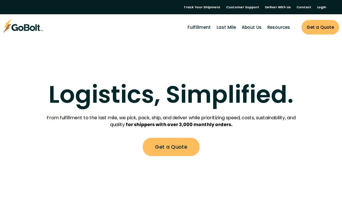 GoBolt website preview