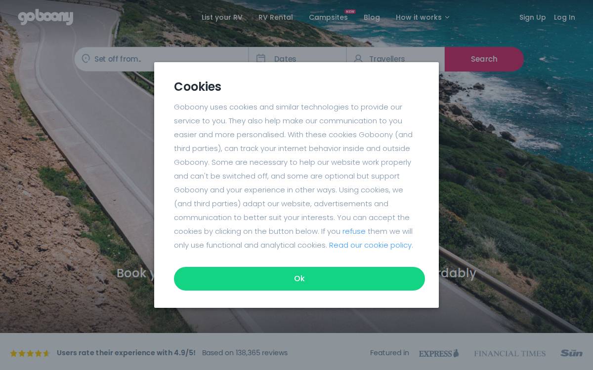 Goboony website preview