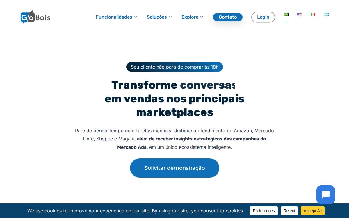 GoBots website preview