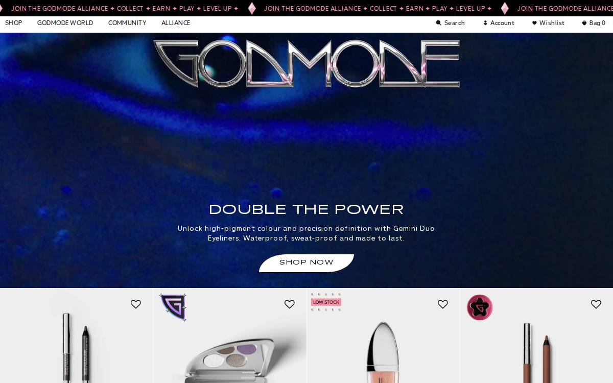 Godmodebeauty website preview