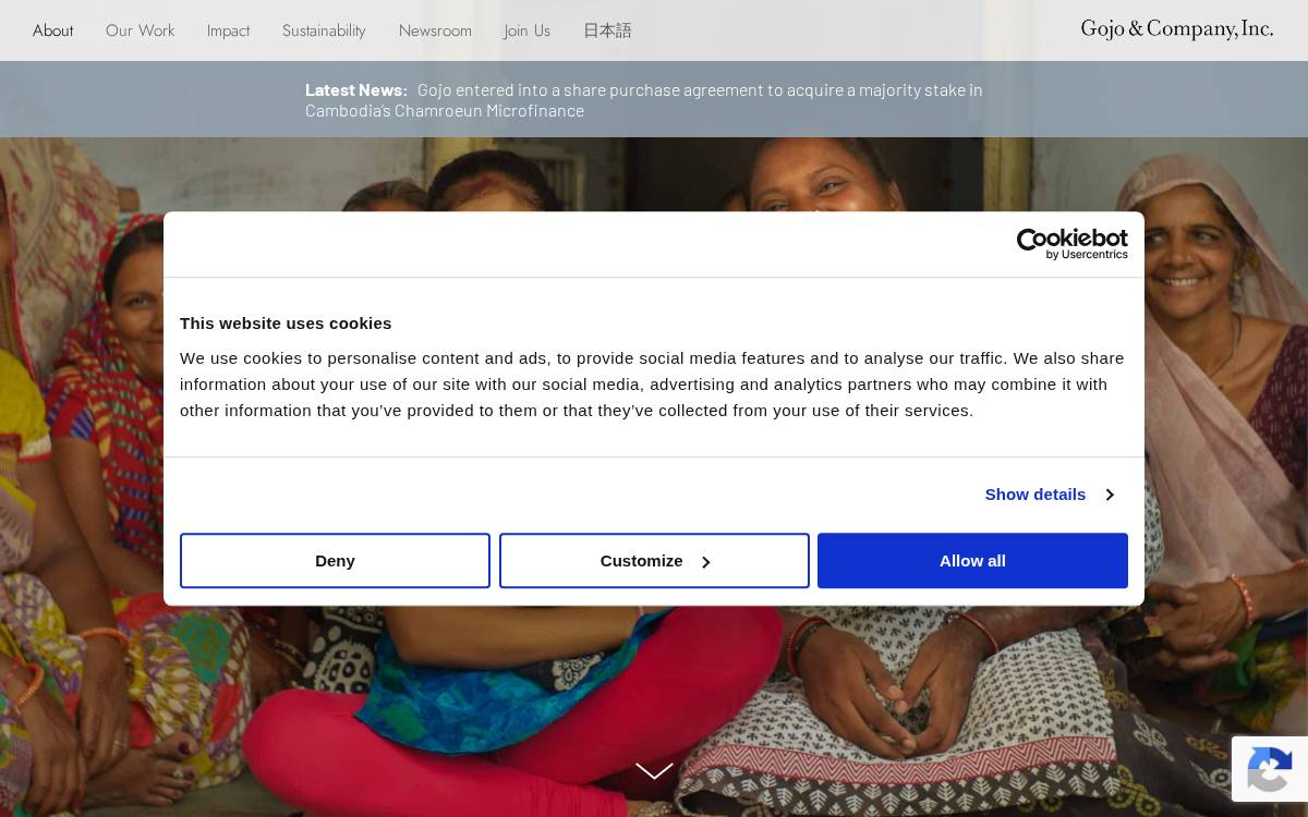 Gojo Company website preview