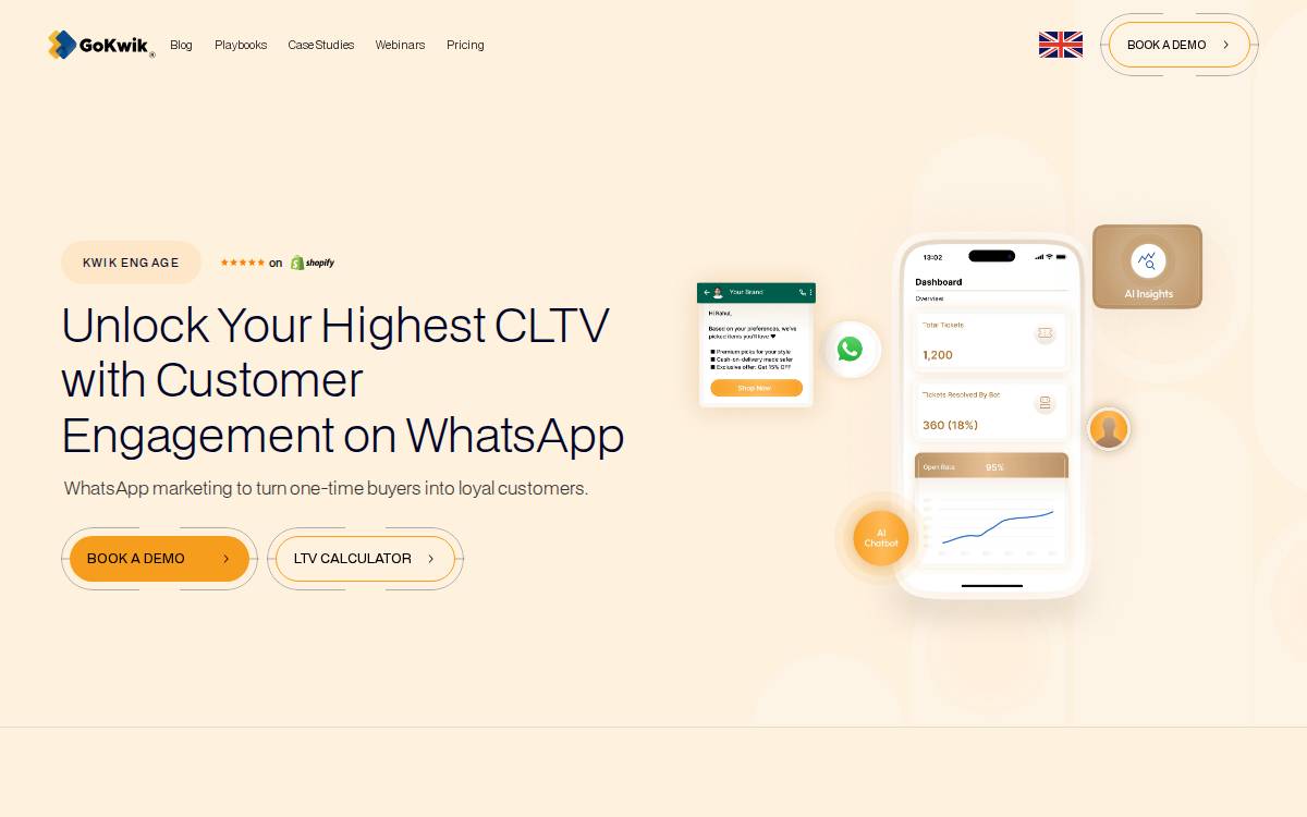 Gokwik website preview