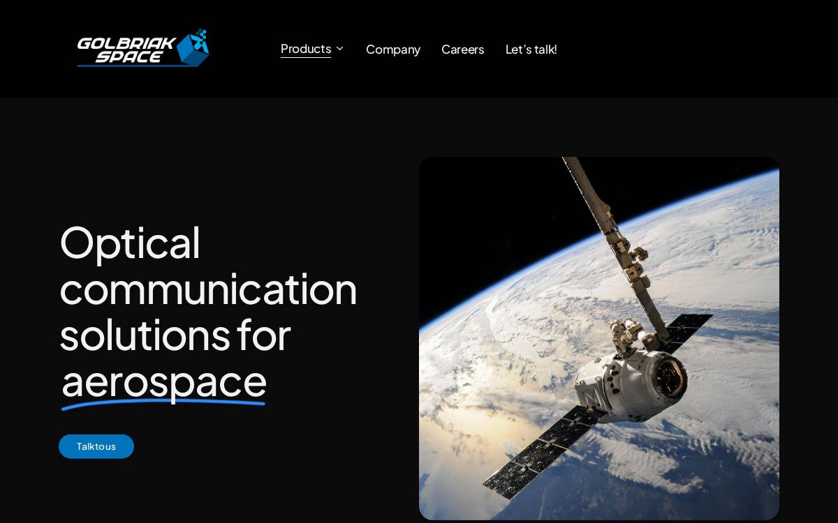 Golbriak Space website preview