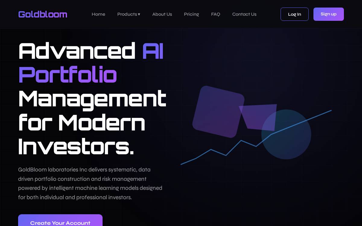 Goldbloom Laboratories website preview