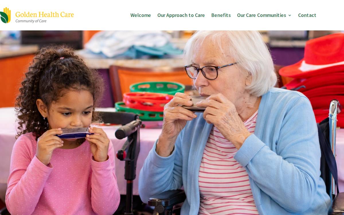 Golden Health Care Inc. website preview