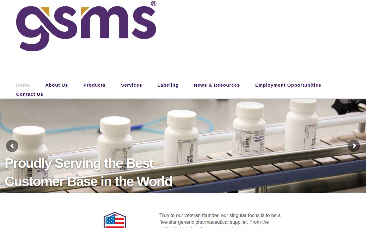 Golden State Medical Supply website preview