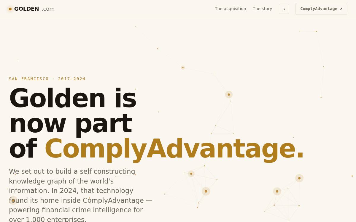 Golden website preview