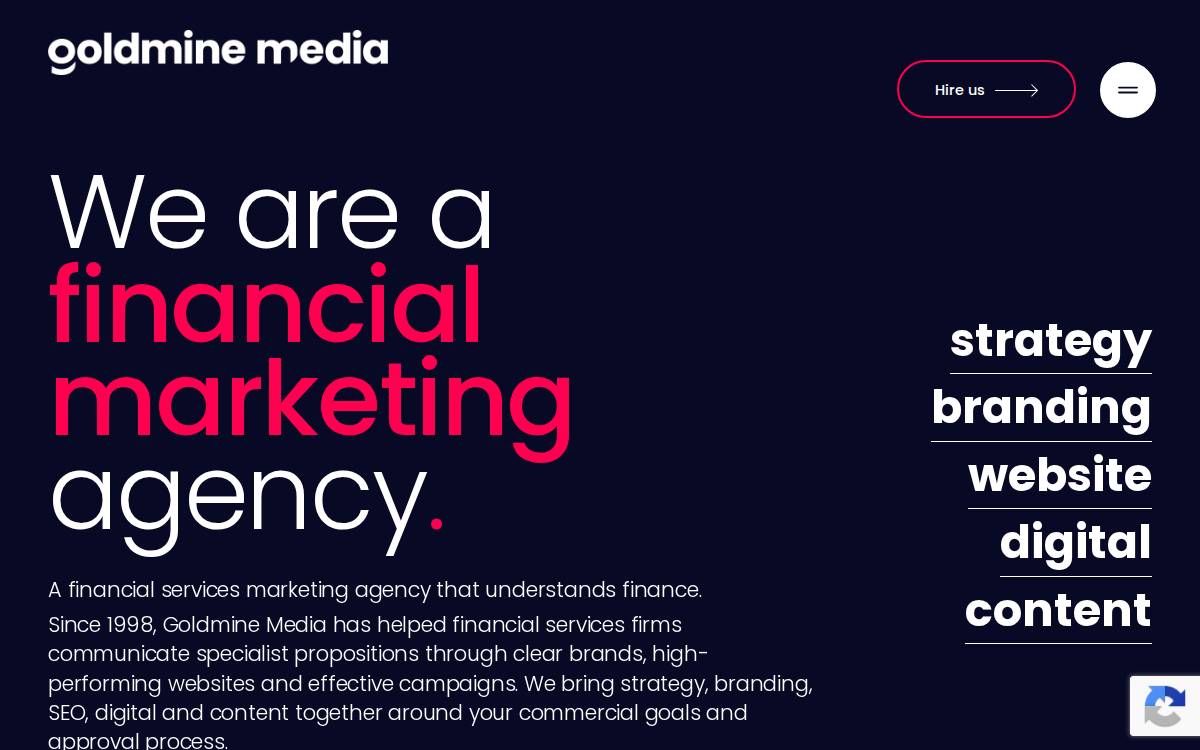 Goldmine Media website preview