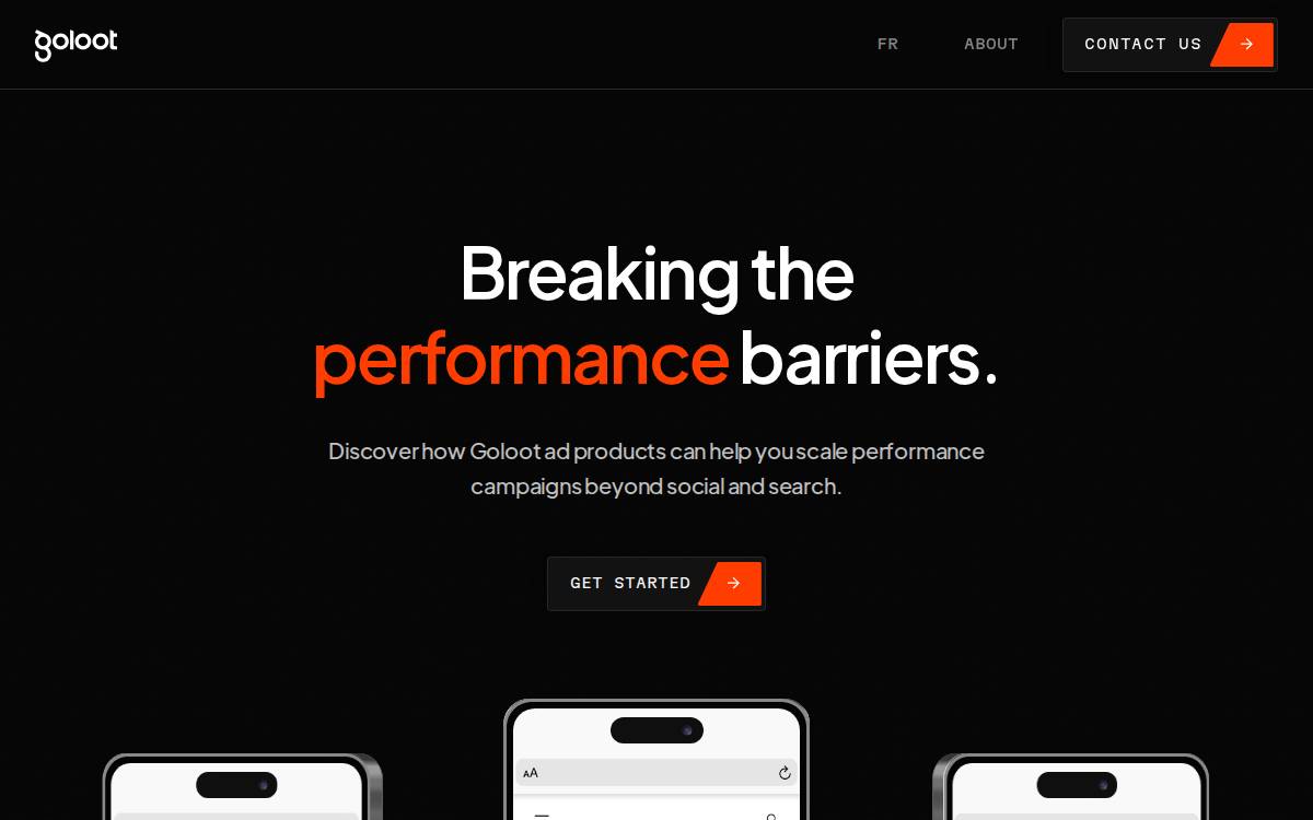 Goloot website preview