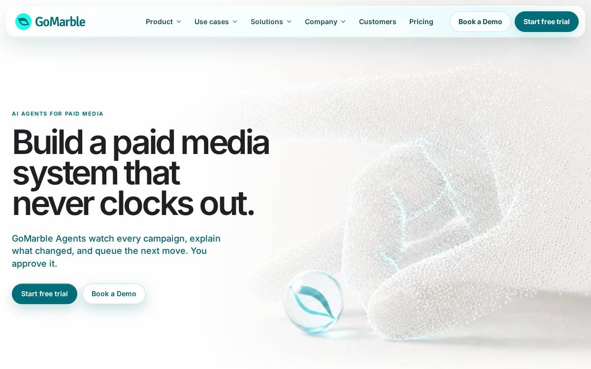 Gomarble website preview