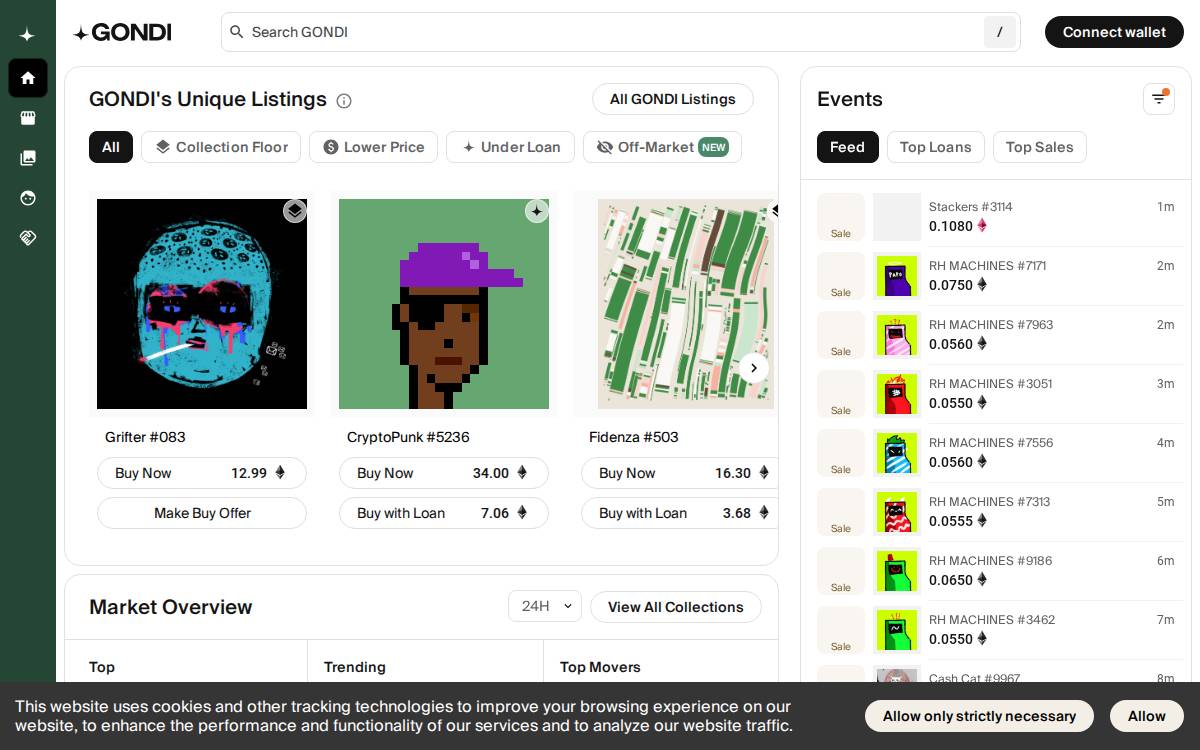 Gondi website preview