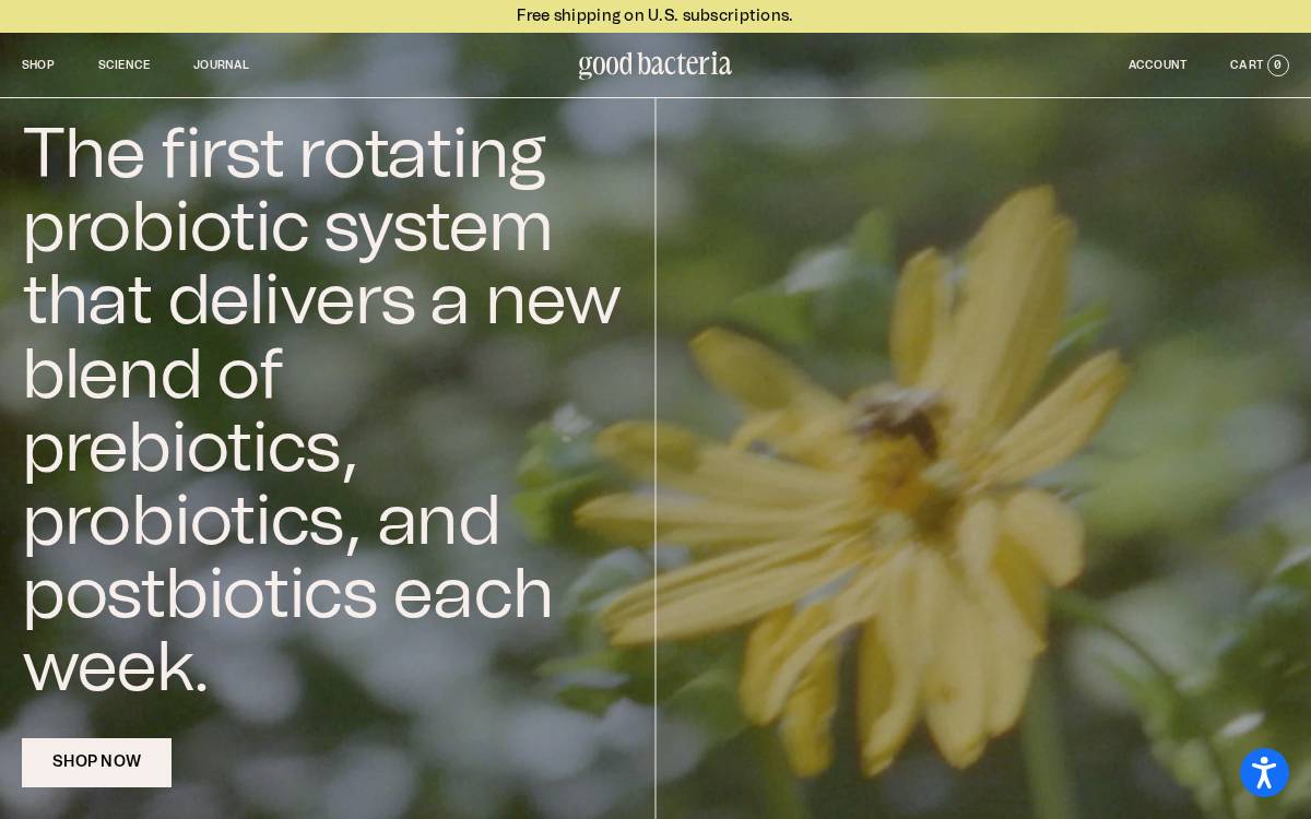 Good Bacteria website preview