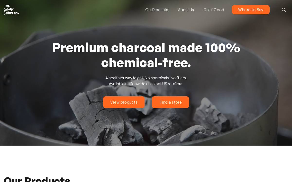 Good Charcoal website preview