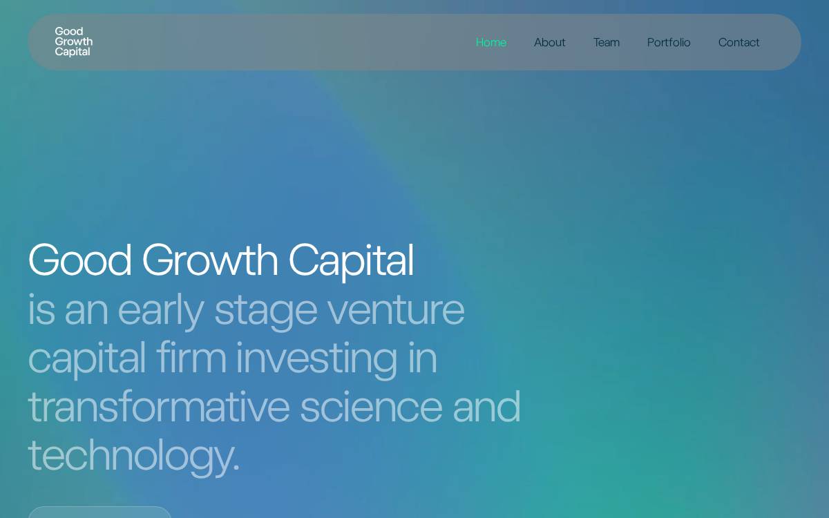 Good Growth Capital website preview