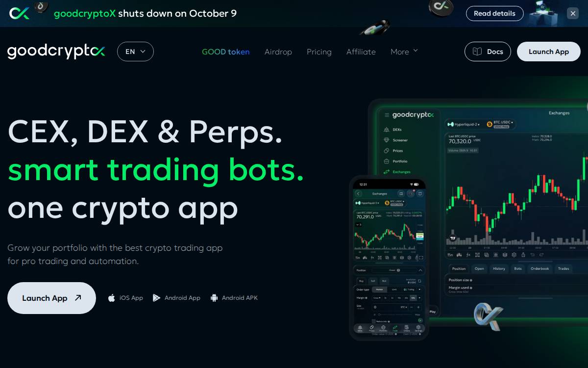 Good Crypto website preview
