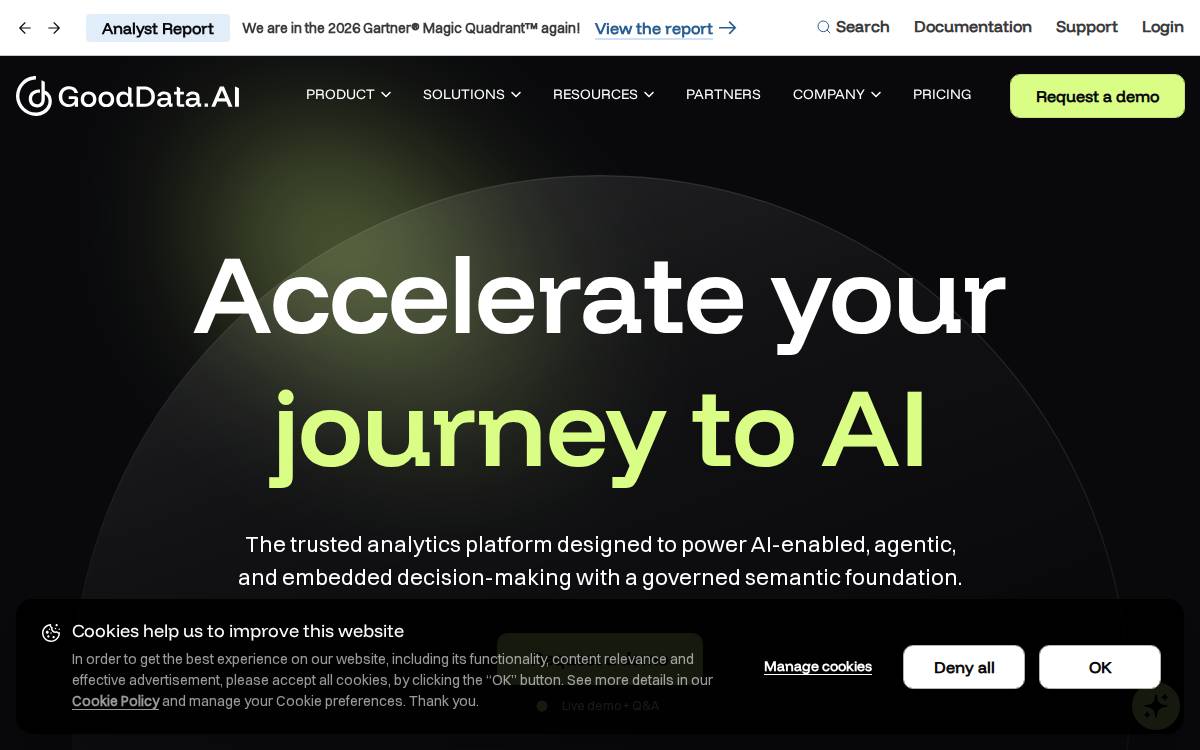 gooddata.ai website preview