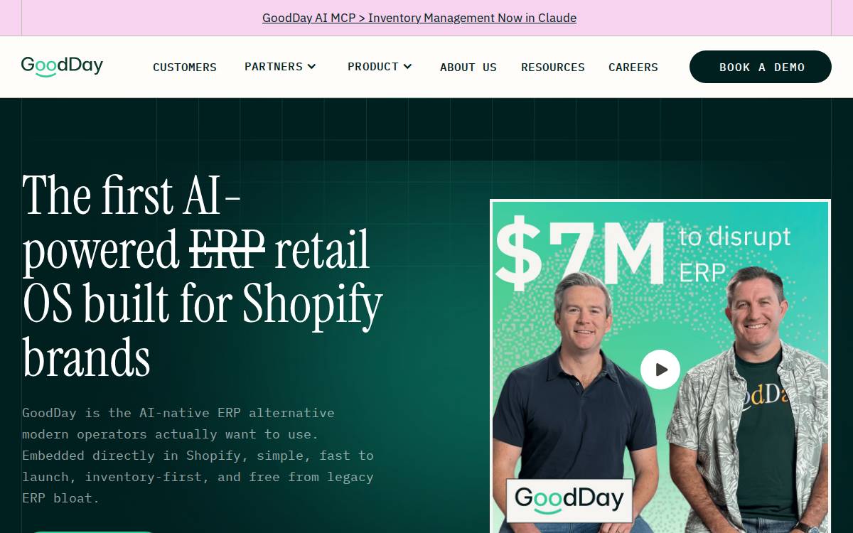 GoodDay website preview