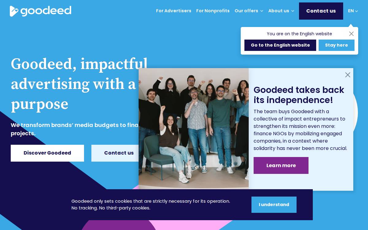 Goodeed website preview