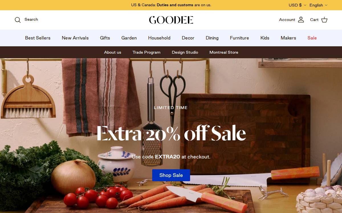 Goodeeworld website preview