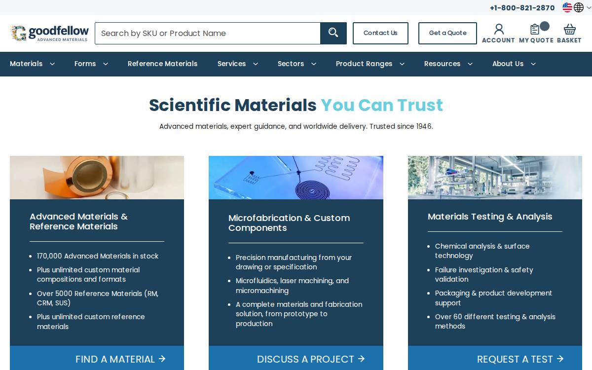 Goodfellow website preview