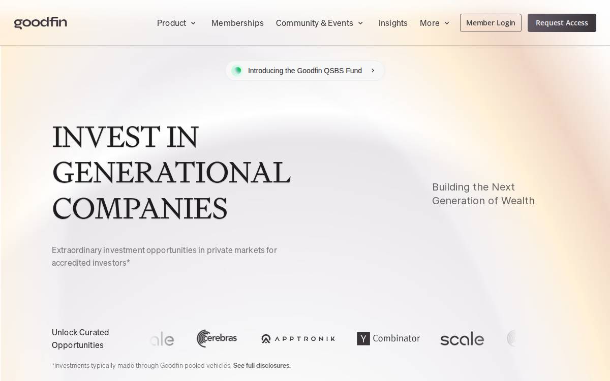 goodfin website preview